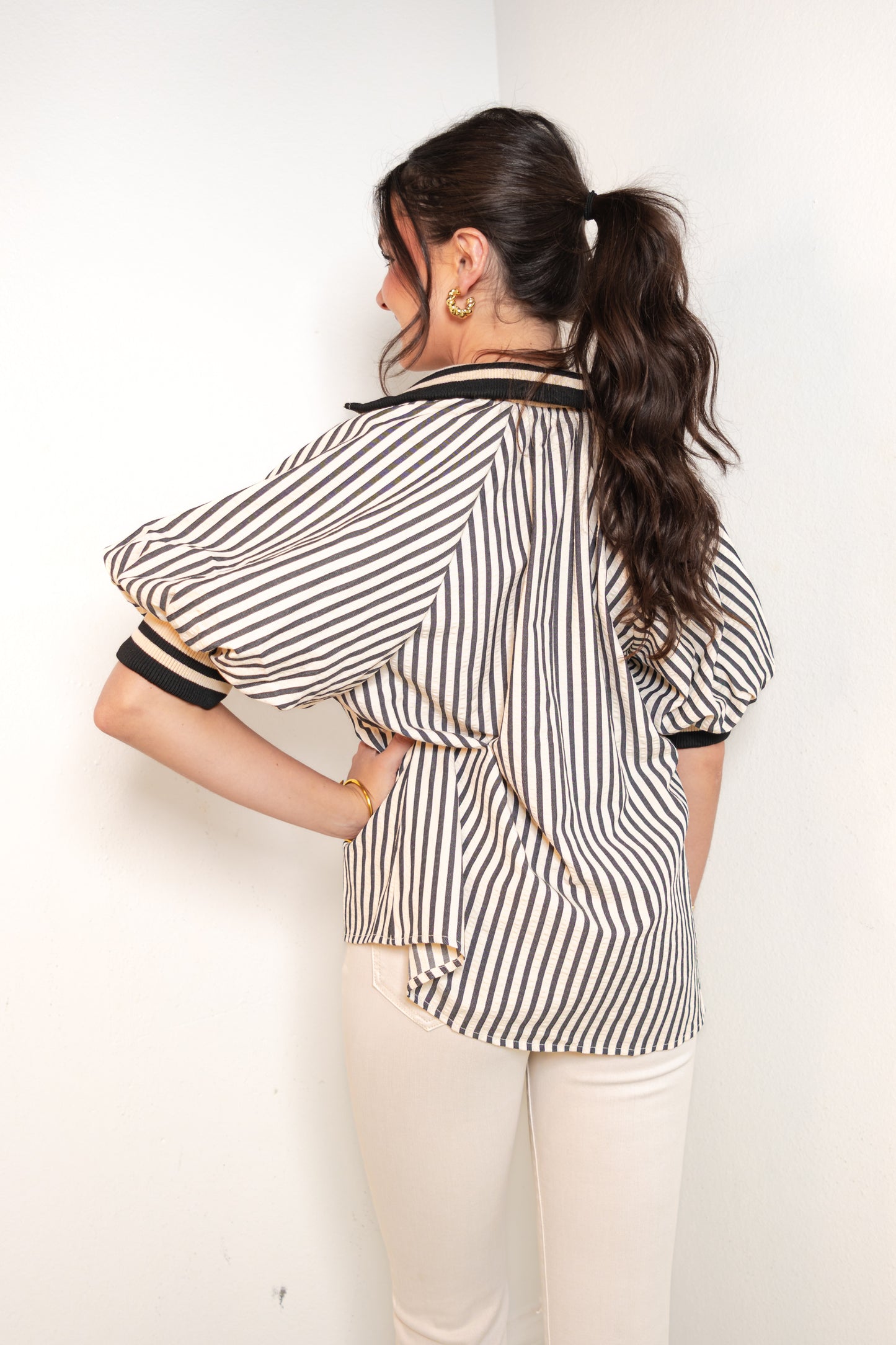 Midtown Muse Stripe Top