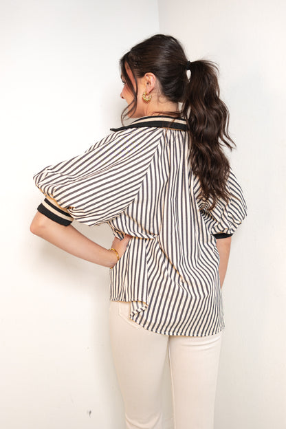 Midtown Muse Stripe Top