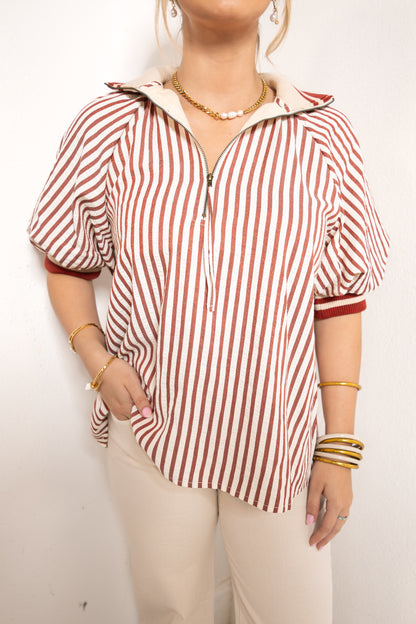 Midtown Muse Stripe Top