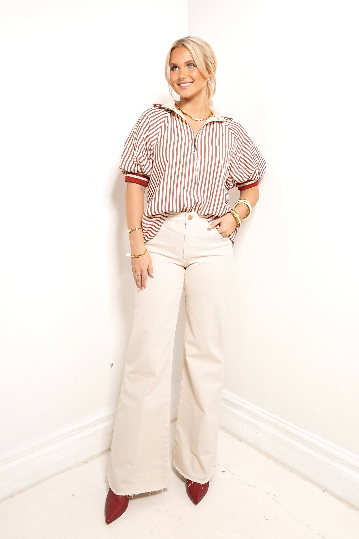 Midtown Muse Stripe Top