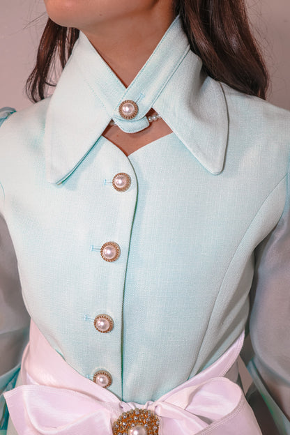 Mint Affair Jacket & Skirt Set