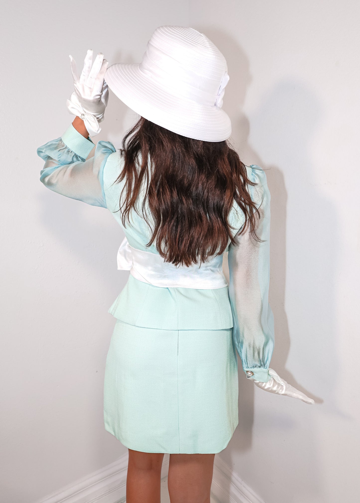 Mint Affair Jacket & Skirt Set