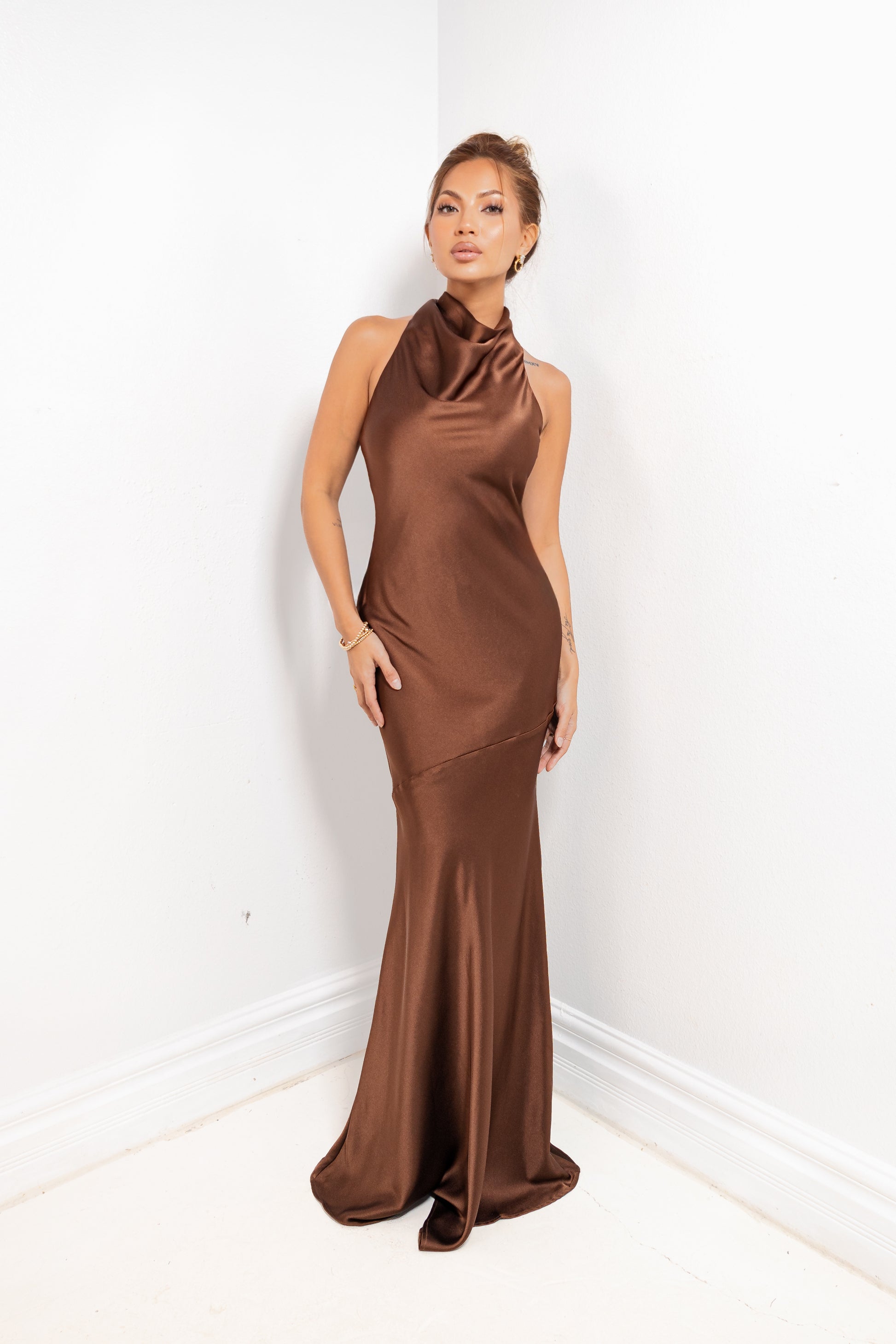 Mocha Luxe Cowl Neck Maxi Dress KCoutureBoutique Mocha Luxe Cowl Neck Maxi Dress KCoutureBoutique