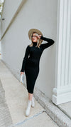 Modern Must Have Turtleneck Midi Dress-Dress-KCoutureBoutique, women's boutique in Bossier City, Louisiana
