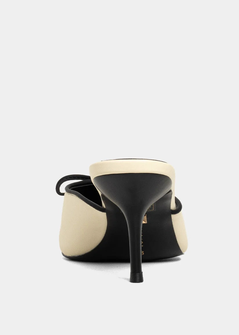 ShuShop Naomi Bone Mule Kitten Heel