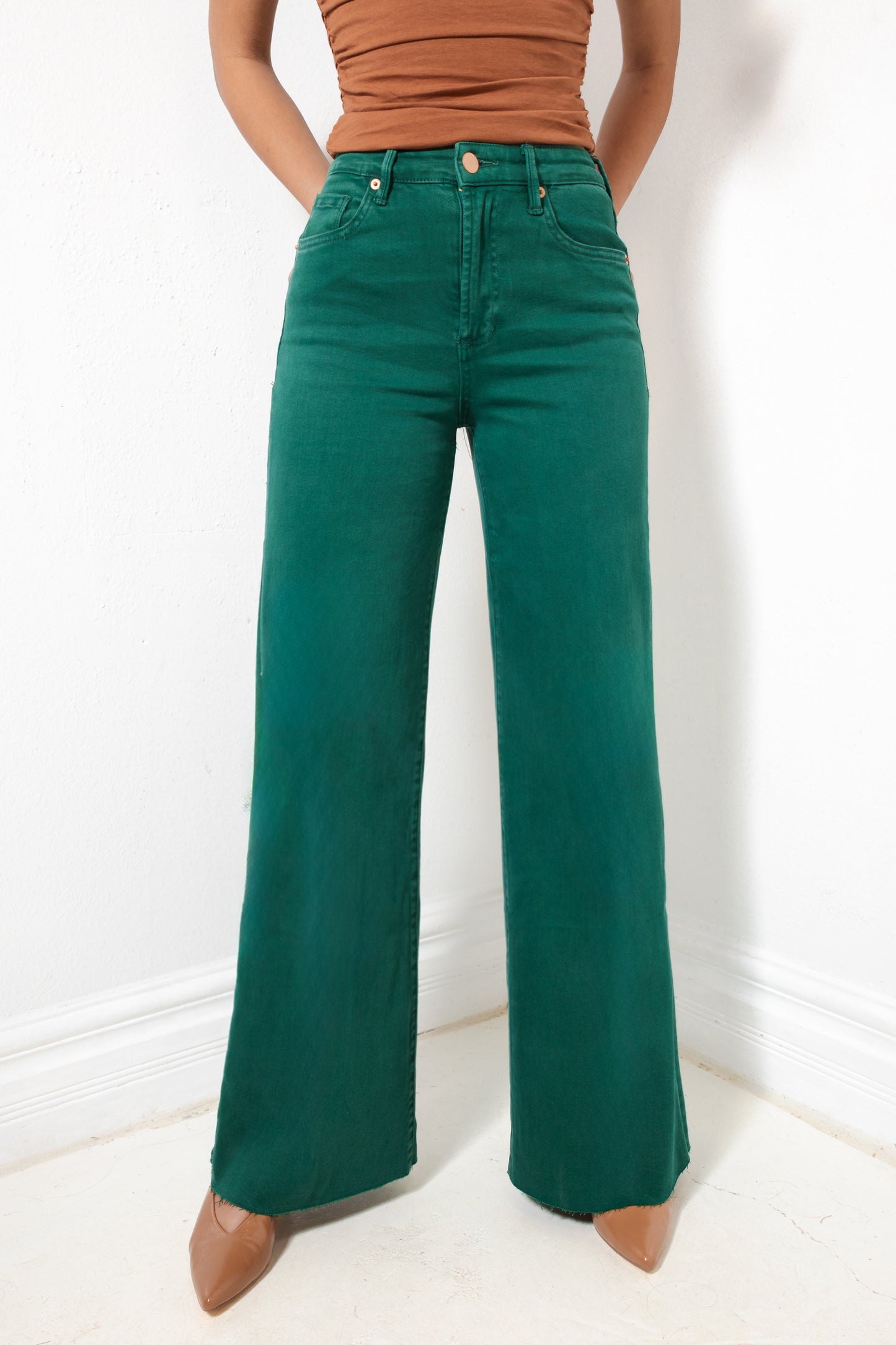 Dear John Fiona Rainforest Wide Leg Jeans