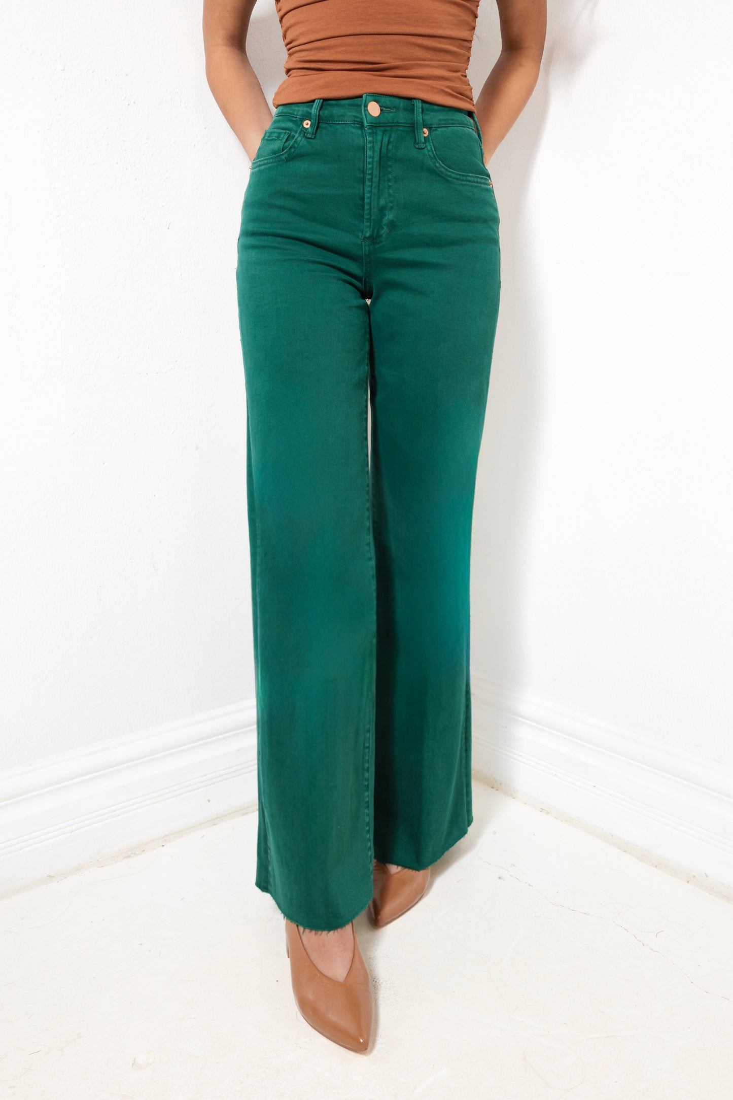 Dear John Fiona Rainforest Wide Leg Jeans