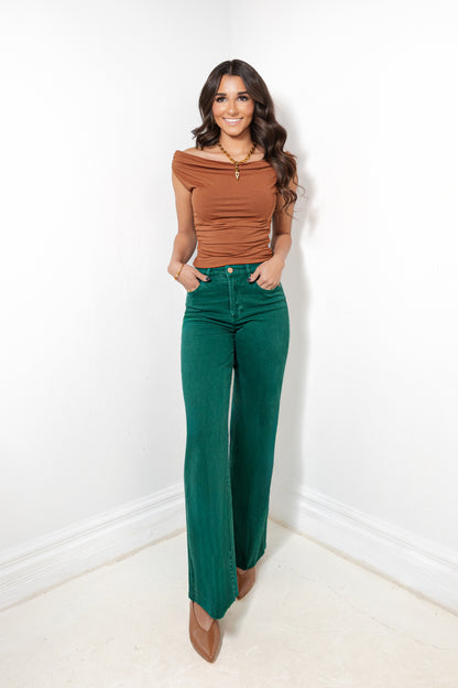 Dear John Fiona Rainforest Wide Leg Jeans