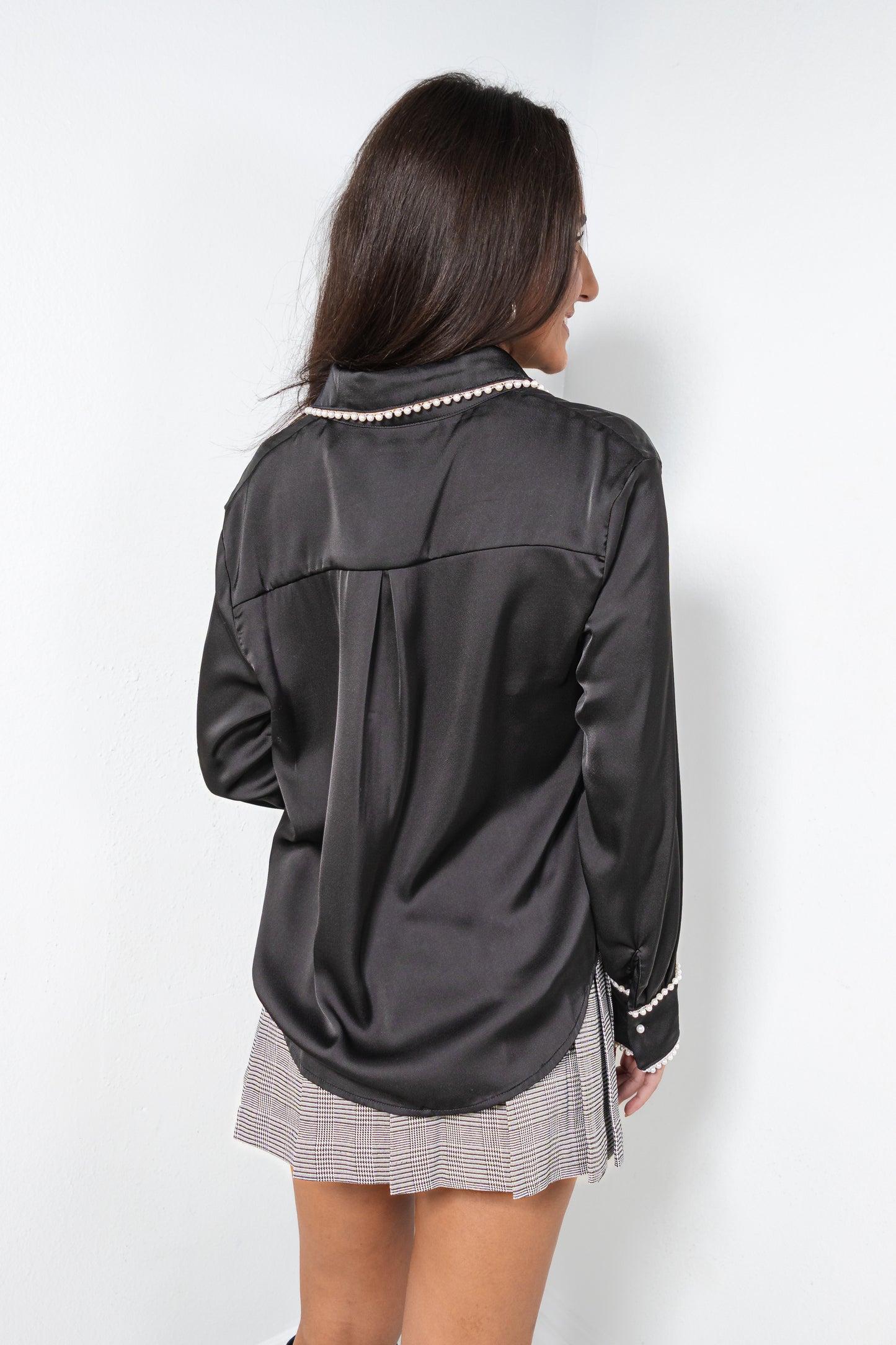 Pearl Luxe Satin Blouse