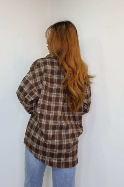 Wrapped In Plaid Oversized Shirt