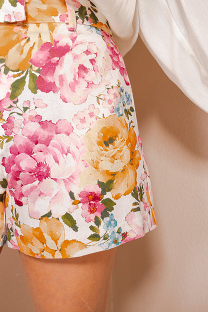 Floral Daydream Linen Shorts