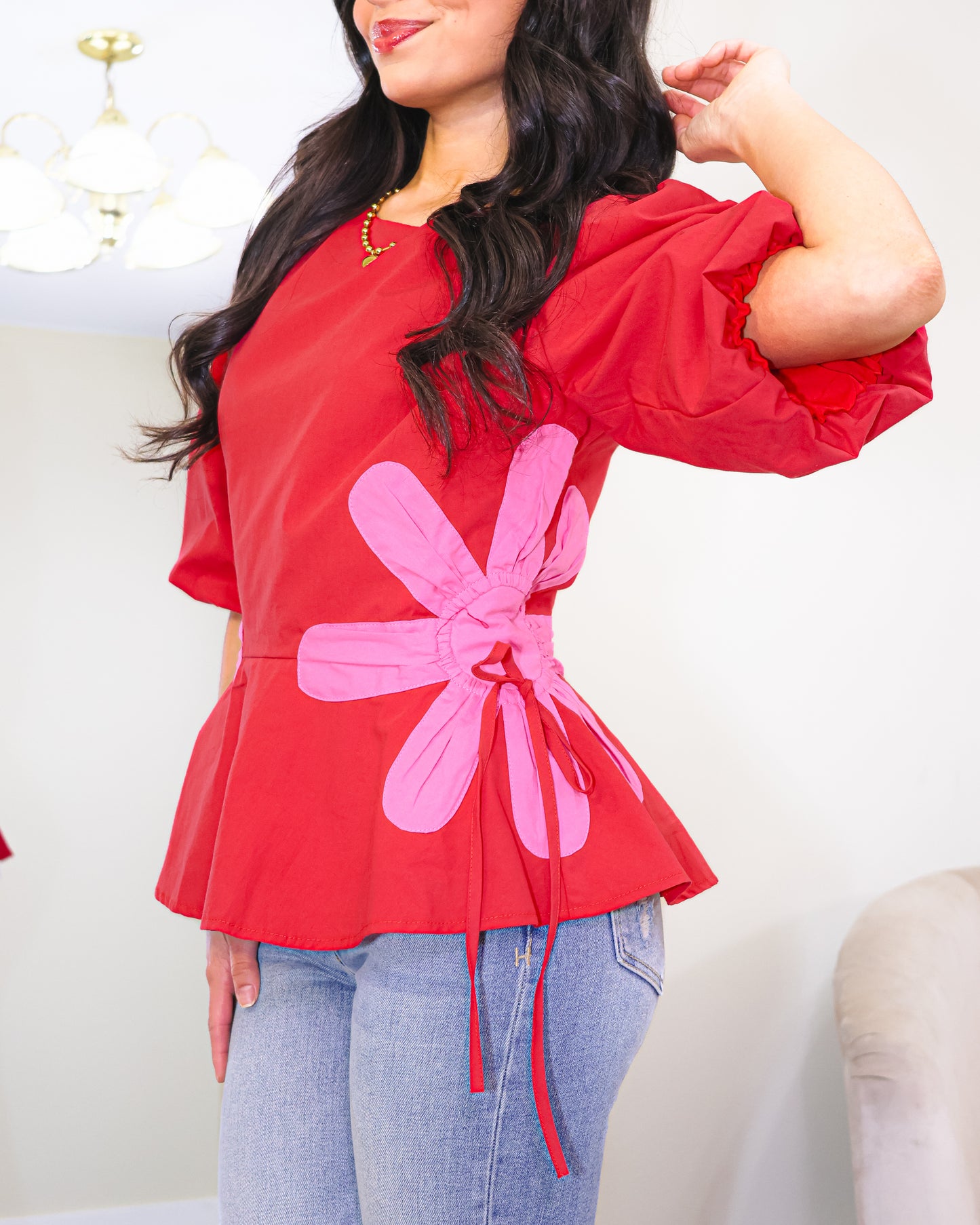 Petal Perfect Peplum Top