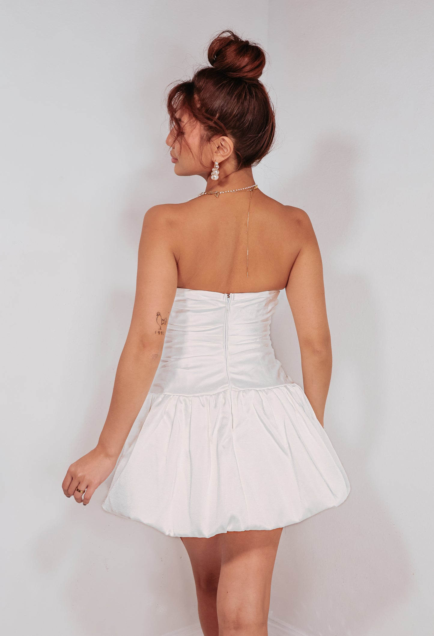 Cloud Nine Bubble Hem Mini Dress