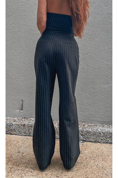 Pinstriped Tube Top & Pant Set-Sets-KCoutureBoutique, women's boutique in Bossier City, Louisiana