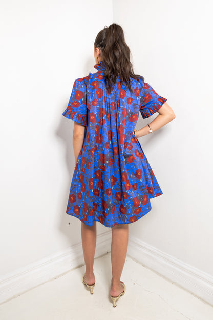 Poppy Parade Collared Mini Dress