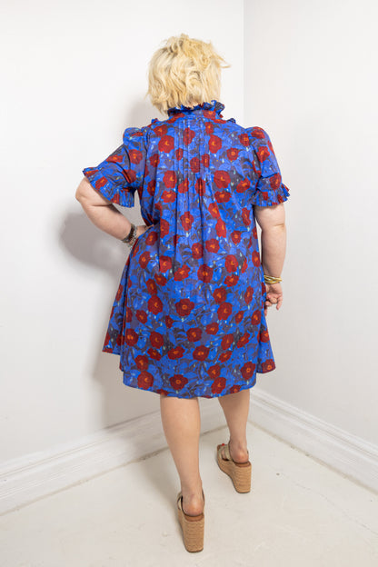 Poppy Parade Collared Mini Dress