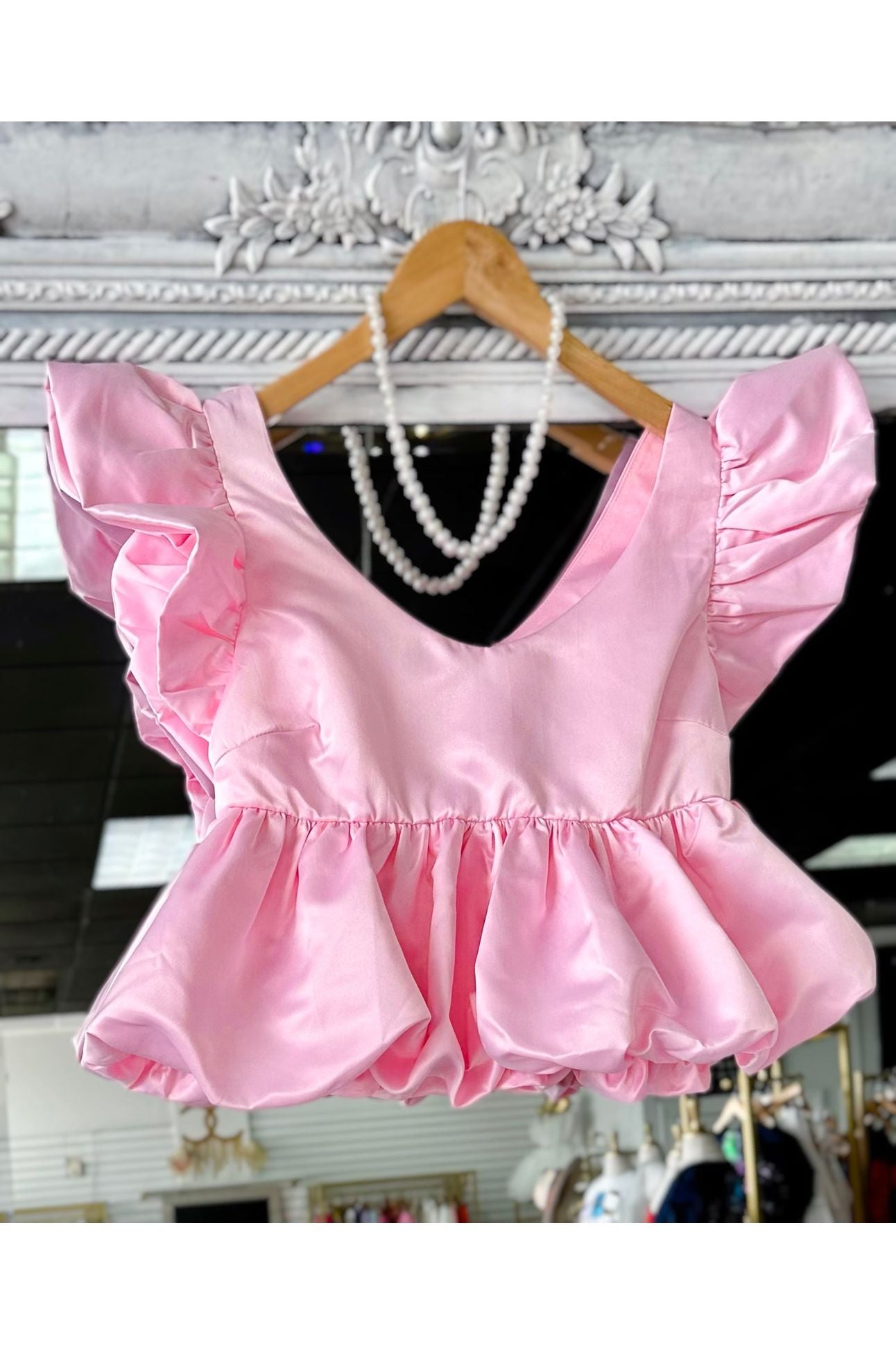 Pretty in Pink Babydoll Top-Tops-KCoutureBoutique, women's boutique in Bossier City, Louisiana