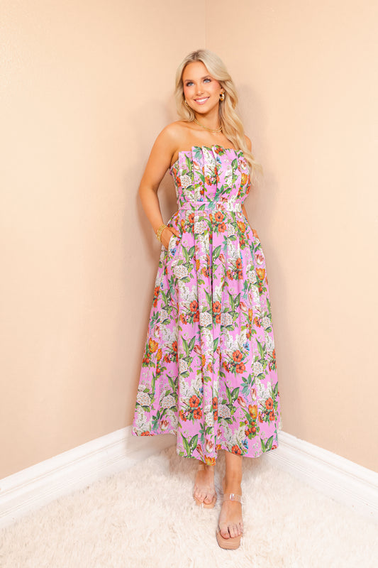 Pretty in Petals Midi Dress