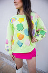 Queen Of Sparkles Lucky Charm Sweatshirt-Sweatshirt-KCoutureBoutique, women's boutique in Bossier City, Louisiana