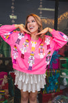 Queen Of Sparkles Neon Scattered Nutcracker Sweatshirt-Sweatshirt-KCoutureBoutique, women's boutique in Bossier City, Louisiana