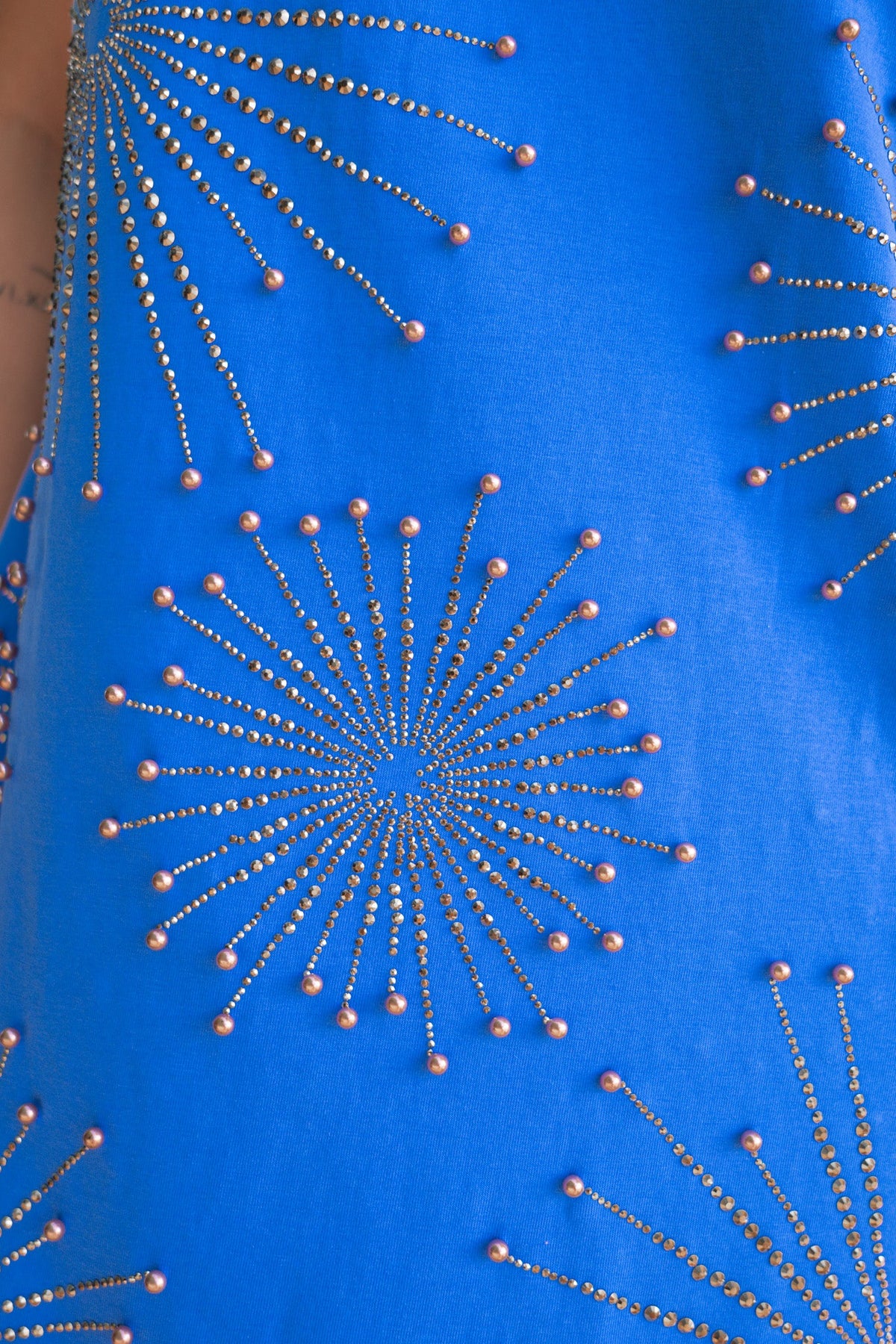 Queen Of Sparkles Royal Blue Firework Tee Dress-Dresses-KCoutureBoutique, women's boutique in Bossier City, Louisiana