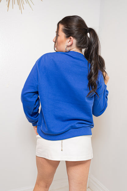 Queen of Sparkles LA Tech Metallic Icons Sweatshirt