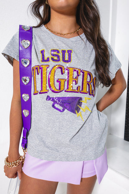 Queen of Sparkles LSU Megaphones & Icons Tee