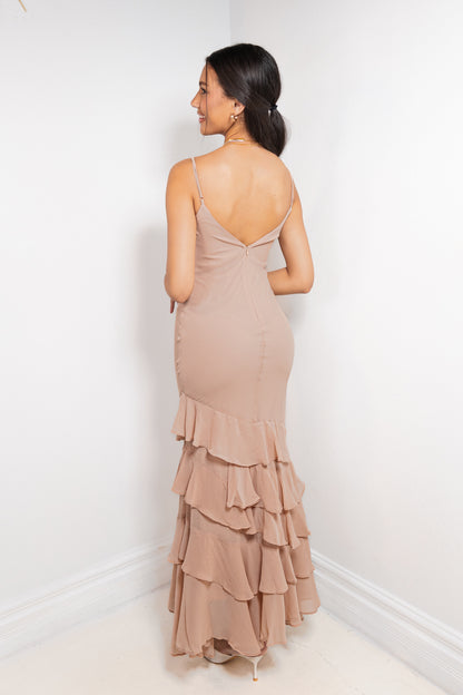 Quiet Romance Ruffle Maxi Dress