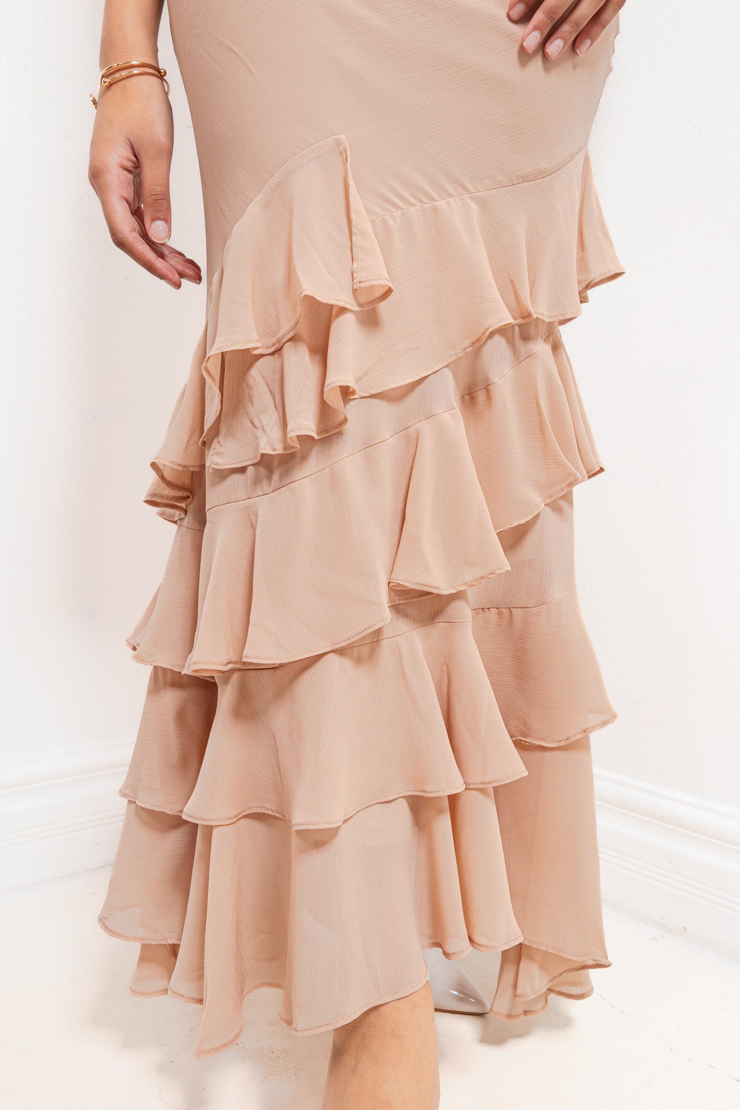 Quiet Romance Ruffle Maxi Dress