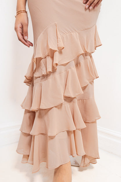 Quiet Romance Ruffle Maxi Dress