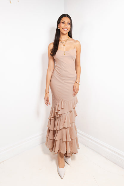 Quiet Romance Ruffle Maxi Dress