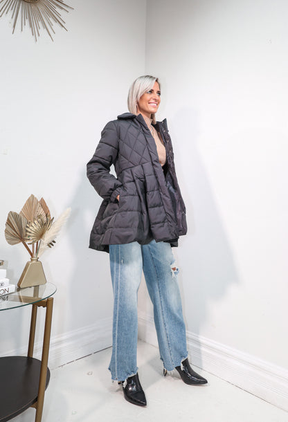 Quinn Collared Puffer Jacket