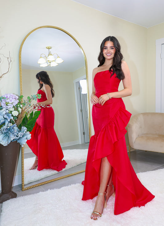 Radiant Rouge Gown