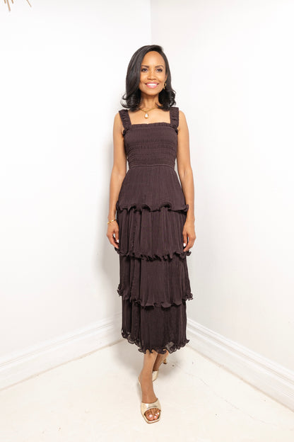 Reset Flora Ruffled Maxi Dress