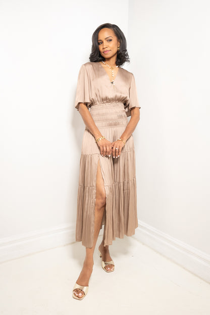 Reset Samantha Satin Maxi Dress