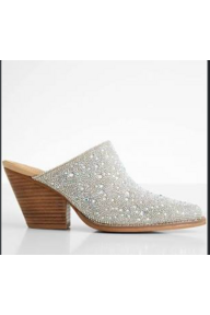 Ringing Rhinestone Heeled Mules-Apparel & Accessories-KCoutureBoutique, women's boutique in Bossier City, Louisiana