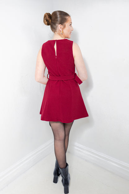 Riviera Rouge Golden Buckle Dress