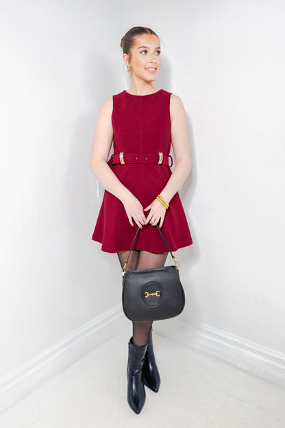 Riviera Rouge Golden Buckle Dress