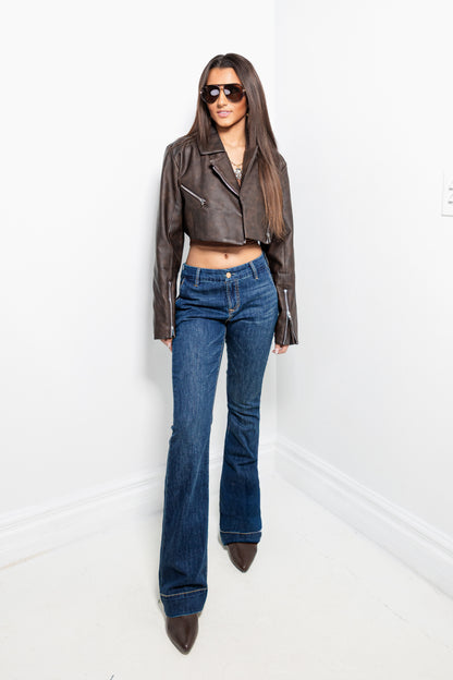 Rodeo Smoke Cropped Jacket