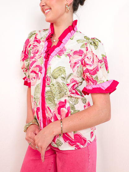 Rose Revival V-Neck Top