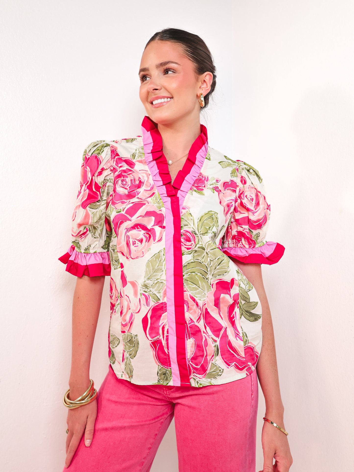 Rose Revival V-Neck Top