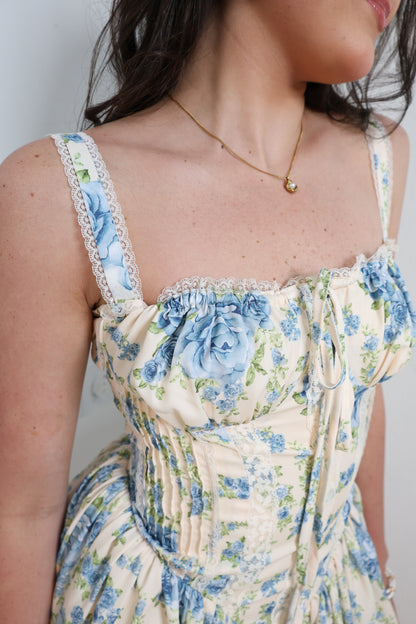 Rosette Romance Corset Mini Dress