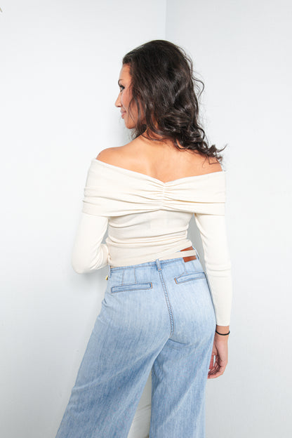 Ruched Intentions Off Shoulder Top