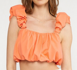 Ruffles For Days Cropped Top-Tops-KCoutureBoutique, women's boutique in Bossier City, Louisiana