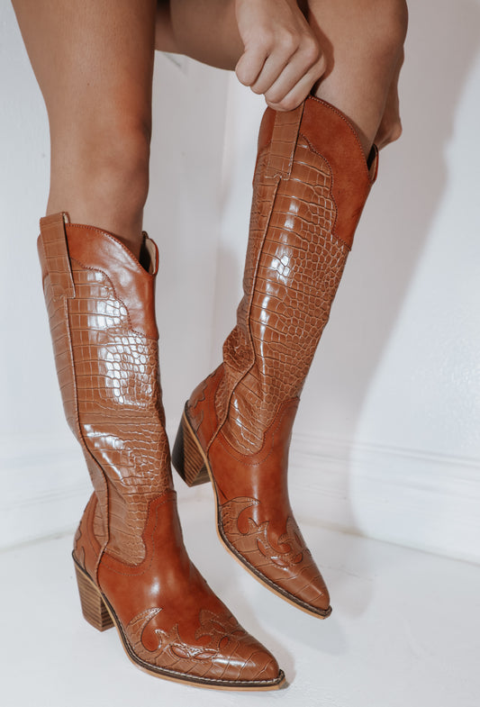 Rustic Luxe Croc Boots