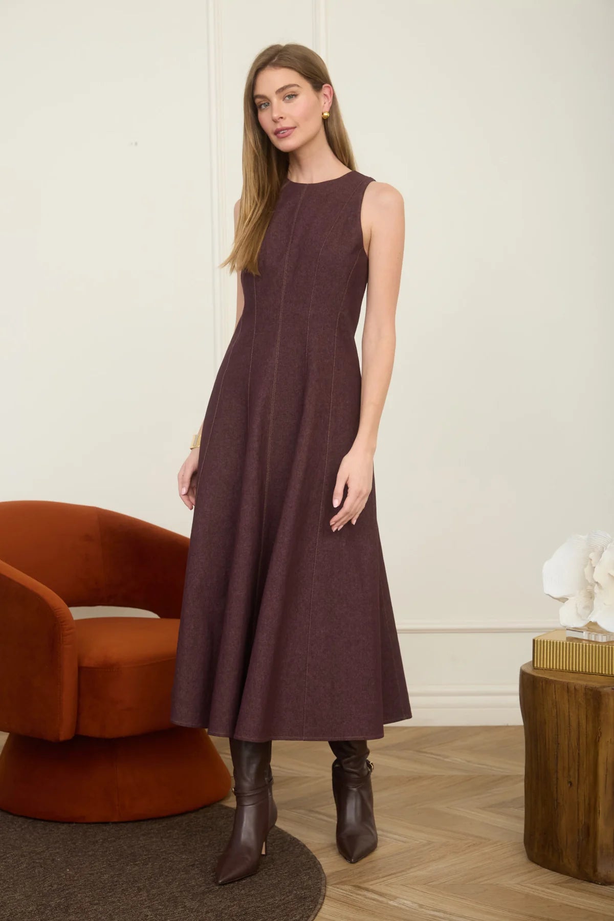 Mocha Moment Midi Dress