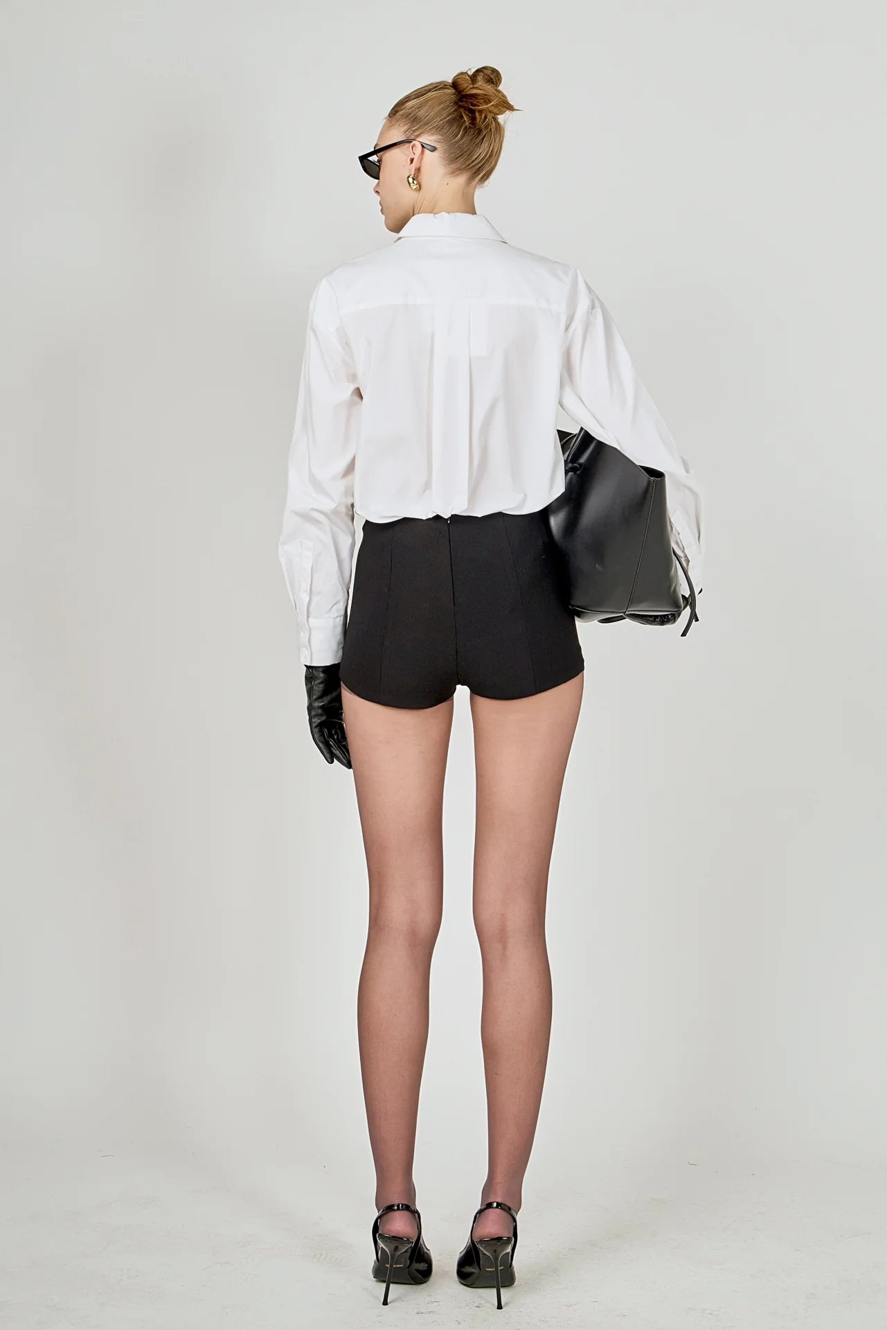 Endless Rose Detachable Sequin Tie Shirt