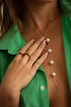 Sahira Cindy Pearl Lariat Necklace-Necklaces-KCoutureBoutique, women's boutique in Bossier City, Louisiana