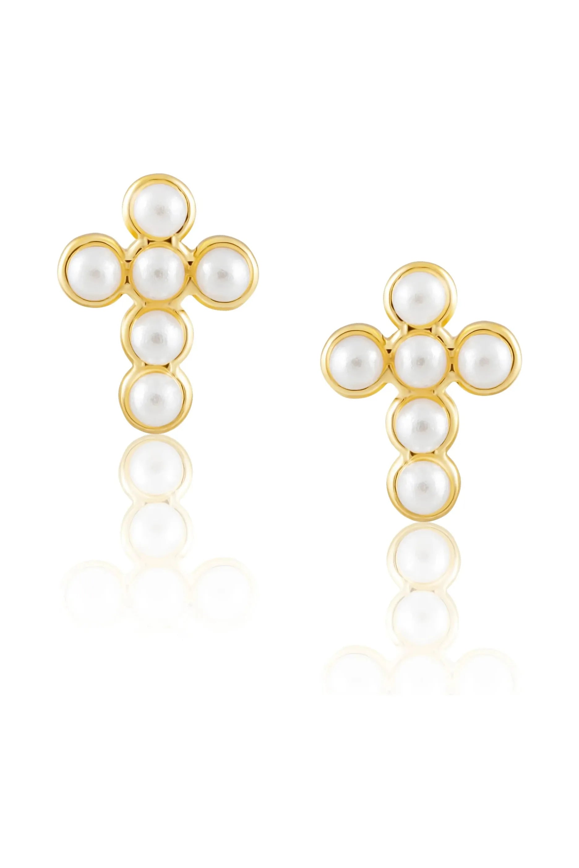 Sahira Mini Cross Studs-Earrings-KCoutureBoutique, women's boutique in Bossier City, Louisiana