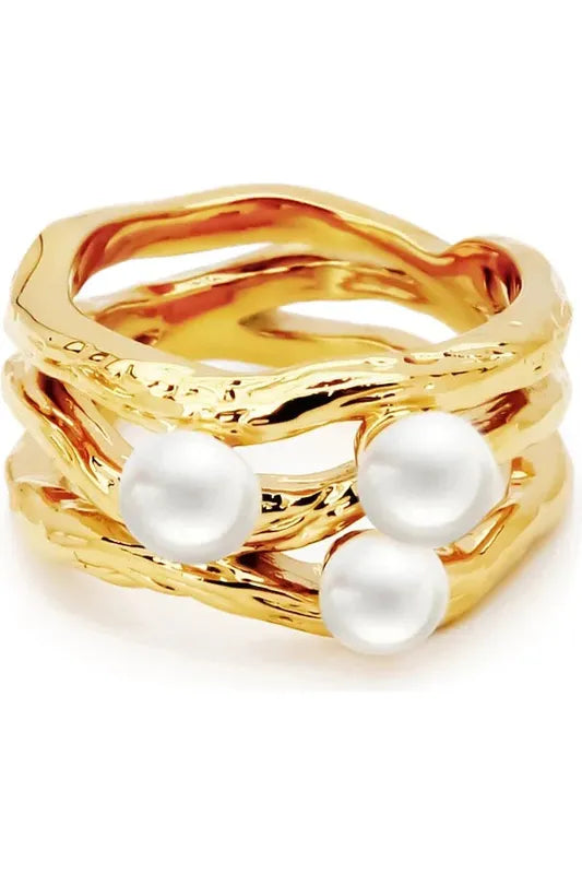 Sahira Sonora Pearl Ring-Rings-KCoutureBoutique, women's boutique in Bossier City, Louisiana